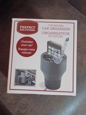 4/$40 Black Cup Holder Car Organizer